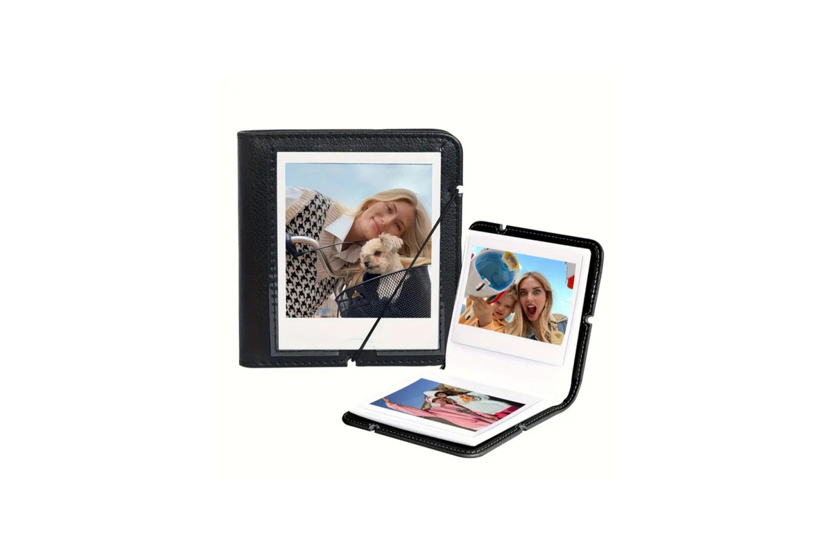 Альбом Instax Wide / Polaroid на 28 кишеньок для фото Black (Чорний)