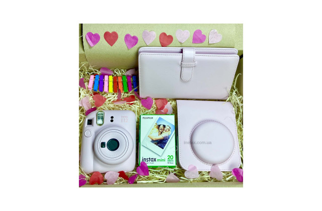 Подарунковий набір Instax Mini 12 Blossom Pink (Рожевий) + 2 касети (20фото)