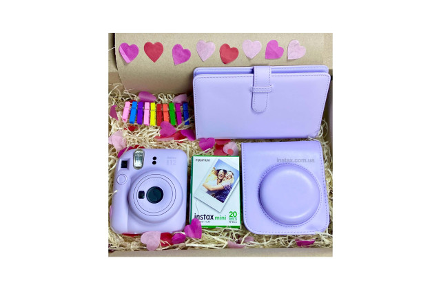 Подарунковий набір Instax Mini 12 Lilac Purple (Фіолетовий) + 2 касети (20фото)