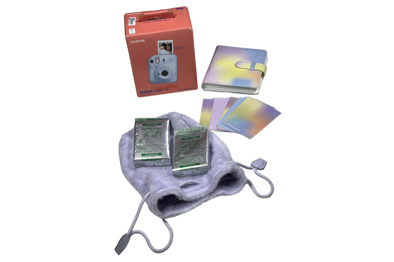 Подарунковий набір Instax Mini 12 Pastel Blue (Блакитний) + 2 касети (20фото)
