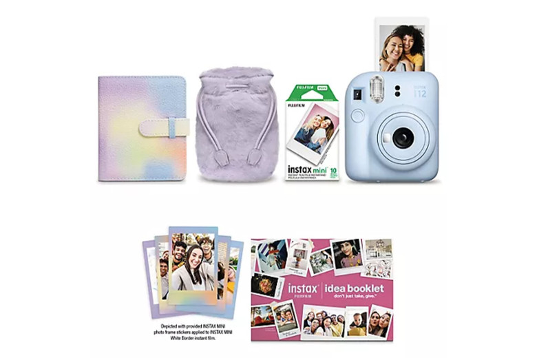 Подарунковий набір Instax Mini 12 Pastel Blue (Блакитний) + 2 касети (20фото)