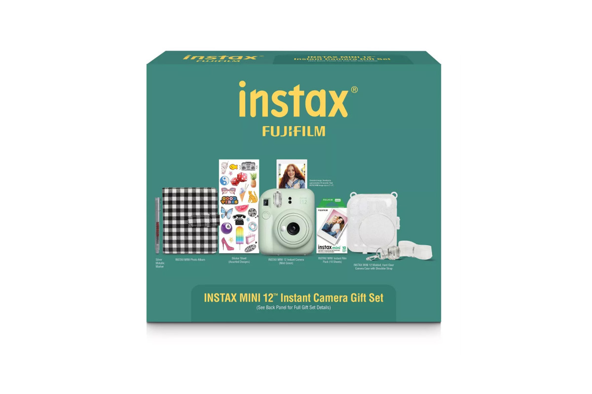 Лімітований подарунковий набір Instax Mini 12 Mint Green (Зелений) + 2 касети (20фото)