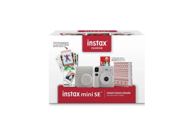 Подарунковий набір Instax Mini SE колір Gray (Сірий) + 2 касети (20фото) Подарунковий набір Instax Mini SE колір Gray (Сірий) + 2 касети (20фото)