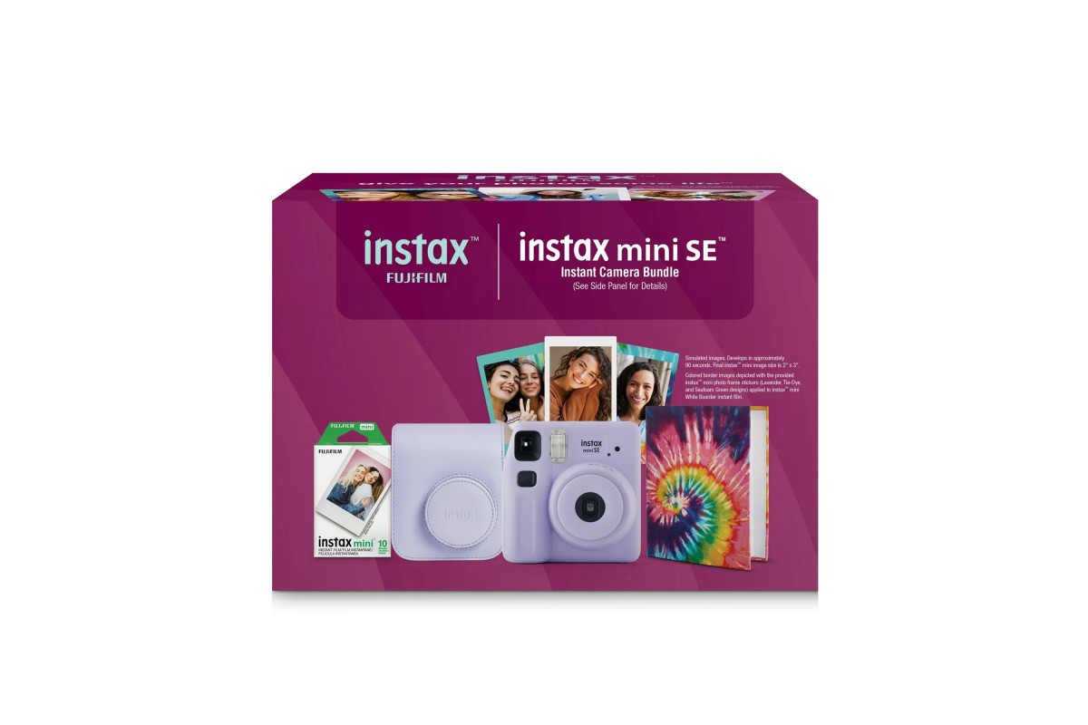 Подарунковий набір Instax Mini SE колір Purple (Фіолетовий) + 2 касети (20фото)