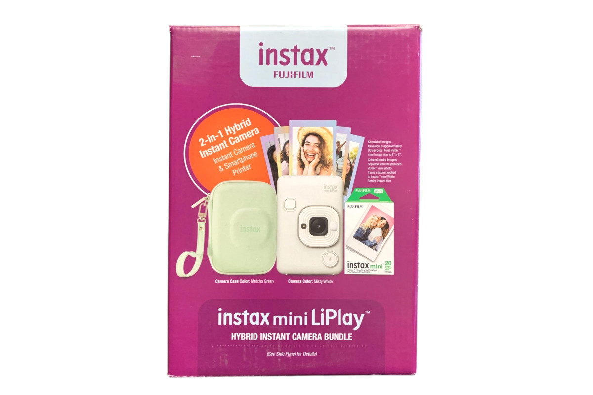 Подарунковий набір Instax Mini LiPlay Misty White (Містично Біла) + захисний кейс + 2 касети (20фото)