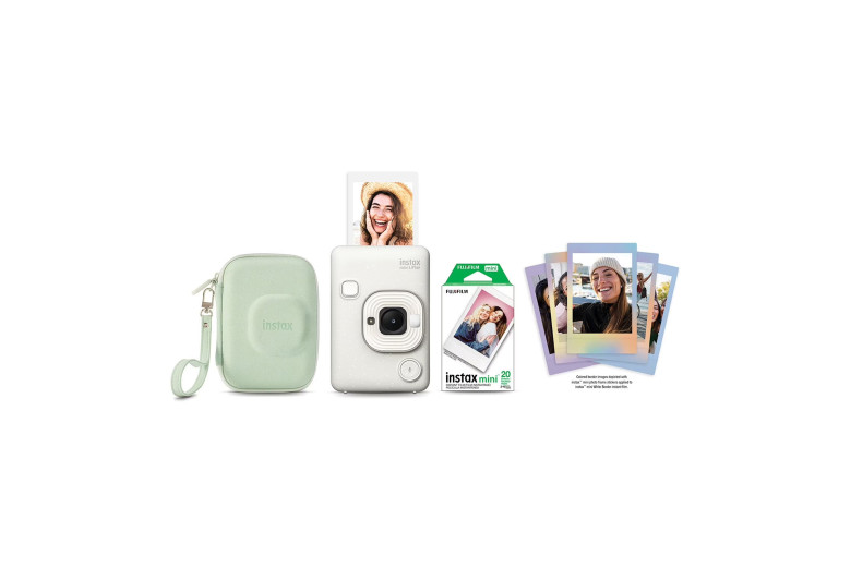Подарунковий набір Instax Mini LiPlay Misty White (Містично Біла) + захисний кейс + 2 касети (20фото)