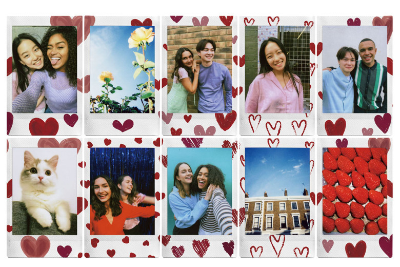 Фотопапір Fujifilm Instax Mini касета Heart Sketch (10фото)